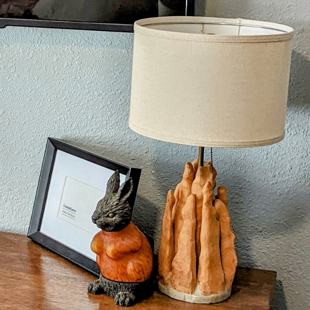Mid-Century Modern Cypress Knee Lamps (set of 2)